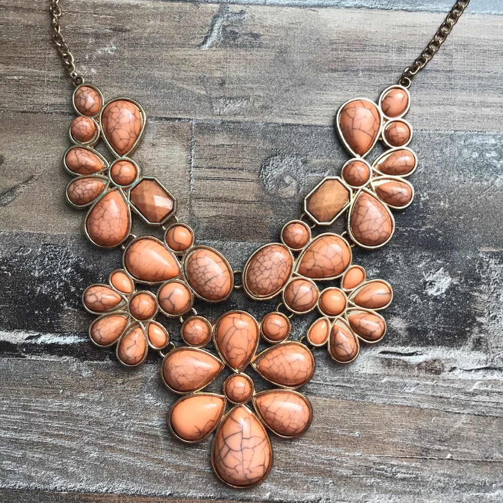 Orange Statement Necklace